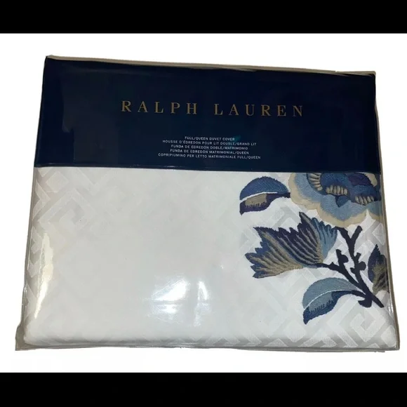 New! Ralph Lauren Blanc Bleu Fallon Floral Sateen
Duvet Queen+ 2 St Shams $615🤍 - Picture 8 of 16